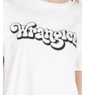 T-shirt Wrangler REGULAR TEE W7N4D3W03 Wornwhite