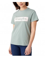 T-shirt Wrangler ROUND TEE 112343066 W7N4EEG62 Light Matcha