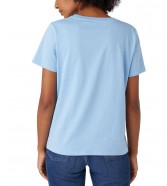 T-shirt Wrangler REGULAR TEE W7N4GHB40 Delia Robia Blue