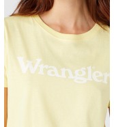 T-shirt Wrangler REGULAR TEE W7N4GHY19 Lemon Merengue