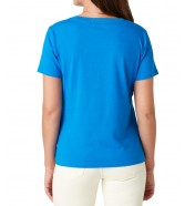 T-shirt Wrangler SIGN OFF TEE W7Q0D3X2V Strong Blue