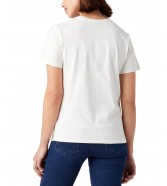 T-shirt Wrangler SLIM TEE 112343063 W7R4EEW02 Worn White