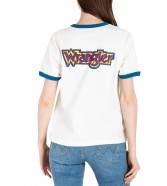 T-shirt Wrangler RELAXED RINGER TEE W7S0EEW02 Worn White