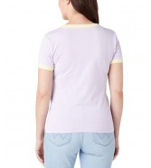 T-shirt Wrangler RINGER TEE 112328920 W7XAD3P26 Pastel Violet