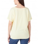 T-shirt Wrangler DRAPEY V-NECK TEE W7XKEVX6Z French Vanilla