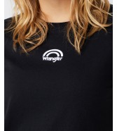 T-shirt Wrangler SS RAINBOW TEE W7ZDD3100 Black
