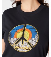 T-shirt Wrangler SS GRAPHIC TEE W7ZHD3100 Black