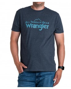 T-shirt Wrangler ATG SS LOGO TEE WC5EGEC16 Blue Nights